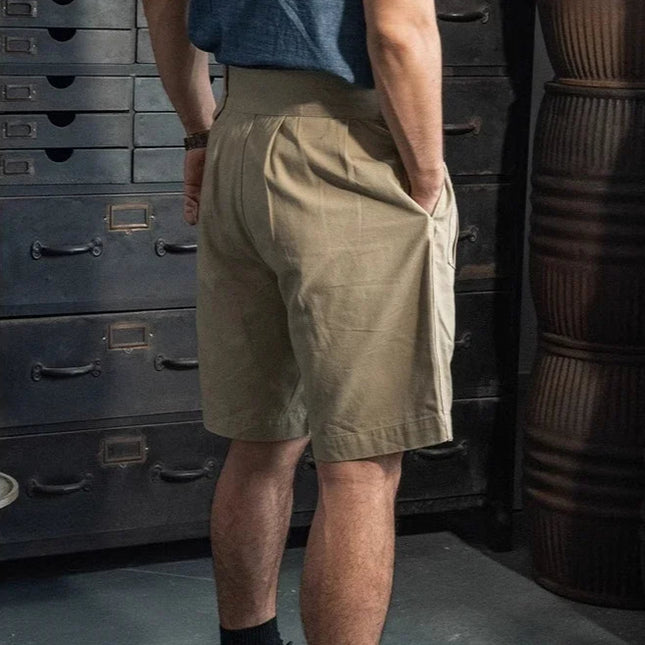 Gurkha Bermuda-shorts for menn – Army Khaki Drill 1941-inspirert design