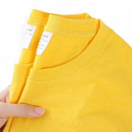 Unisex T-skjorte i 100% Bomull – Sommer Loose Fit, Ensfarget