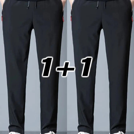 2-pk Herrebukser – Joggebukser med Strikk i Midjen, Klassisk Koreansk Stil