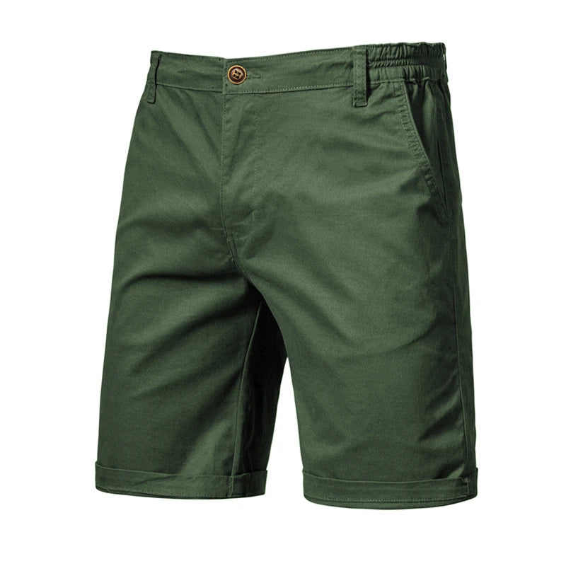 Herreshorts i 100% Bomull – Ensfargede, Komfortable og Stilrene til Sommer, Fritid og Casual Business