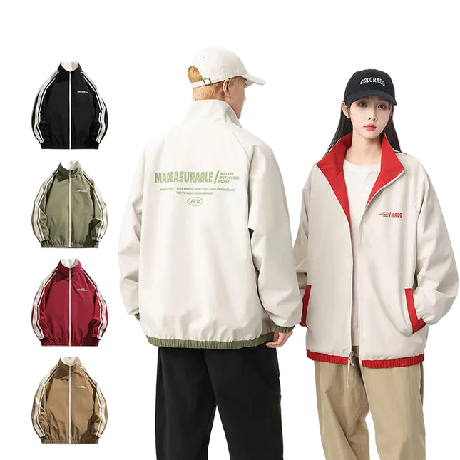 Vendbar Jakke for Par – Vindtett & Vannavvisende Ytterjakke | Unisex Outdoor Jakke med Lange Ermer