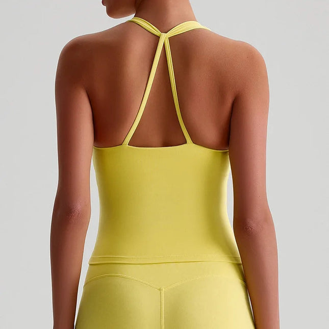 Treningssinglet med kryssrygg – Sports-BH med høy støtte og integrerte innlegg