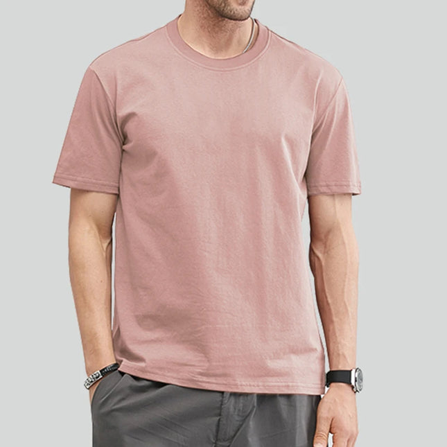 Unisex Basic T-skjorte i 100% Bomull – Oversized Ensfarget Topp for Menn, Kvinner og Ungdom | Komfortabel Sommertee