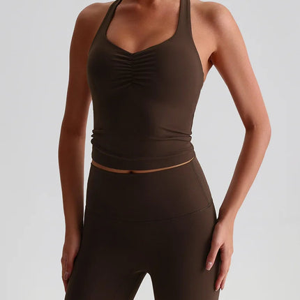 Treningssinglet med kryssrygg – Sports-BH med høy støtte og integrerte innlegg