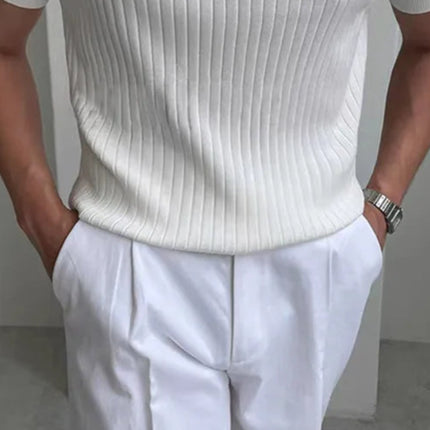 Sommer Polo T-skjorte for Herre – Slim Fit, Pustende og Hurtigtørkende