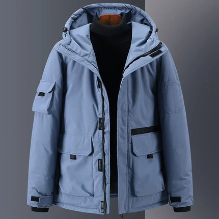 Herre Dunjakke – 100 % Hvit Andedun | Warme Parkas im Hette- und Designerstil