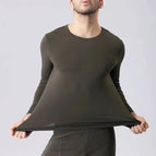 Armygrønn O-hals / Aisan-Size-L