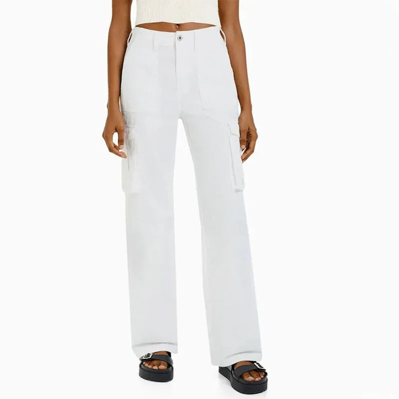 Dame Cargo Bukser – Baggy Streetwear Joggers med Vide Ben