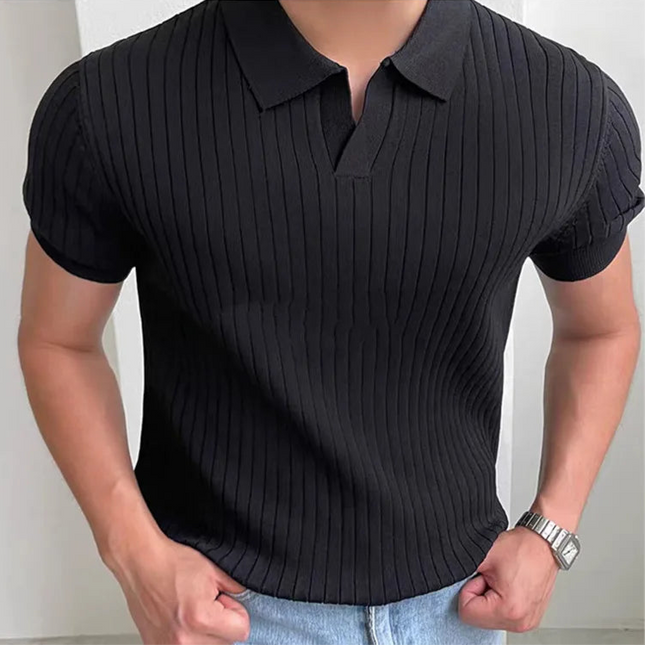 Sommer Polo T-skjorte for Herre – Slim Fit, Pustende og Hurtigtørkende