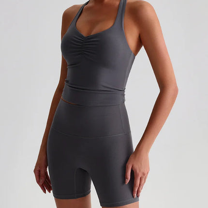 Treningssinglet med kryssrygg – Sports-BH med høy støtte og integrerte innlegg