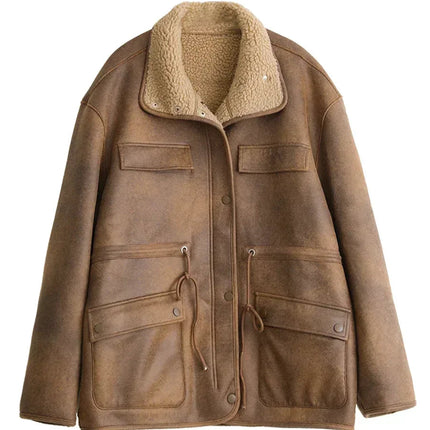 Vendbar Semsket Jakke for Dame – Tykk, Varm & Tidløs | Perfekt til Høst & Vinter