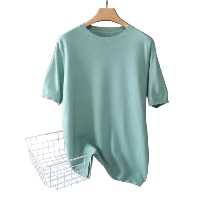 Herre T-skjorte i Superfin Merinoull – Pustende, Tynn & Strikket Kvalitet | Kortermet Basic Tee