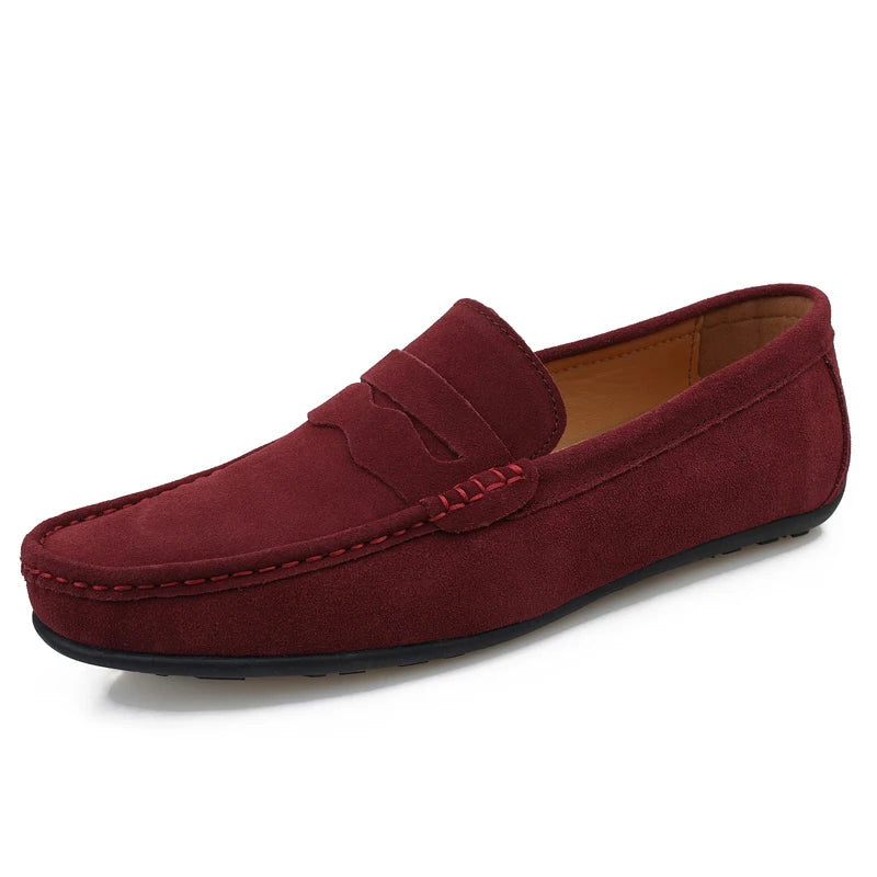 Myke Semskede Loafers for Herre – Komfortable Slip-On Mokasiner i Størrelse 38–47