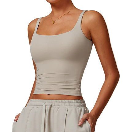 Sports-BH & Treningssinglet for Dame – Kvadratisk utringning og tettsittende passform