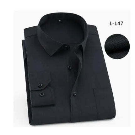 Formell Herreskjorte med Lange Ermer – Perfekt for Bryllup og Fest, Tilgjengelig i Store Størrelser (Opp til 14XL)