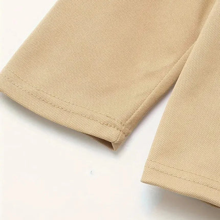 Langermet Polo for Menn – Klassisk Business-Casual Skjorte med Krage (Vår & Høst)