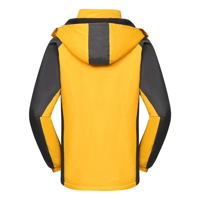 Herre Skijakke – Vanntett & Varm Parkas med Hette | Varm Vinterjakke for Snø & Kulde