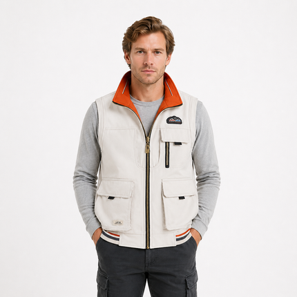 Outdoor Vest til Herre – Lett, Pustende & Stand Collar Design