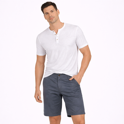 Herreshorts i 100% Bomull – Ensfargede, Komfortable og Stilrene til Sommer, Fritid og Casual Business