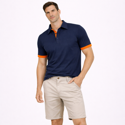 Kortermet Henley Skjorte for Herre – Lett, Pustende og Perfekt for Sommeren