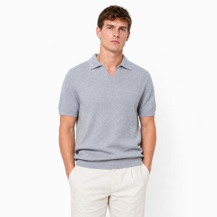“Old Money” Polo T-skjorte til Herre – Klassisk & Elegant Stil
