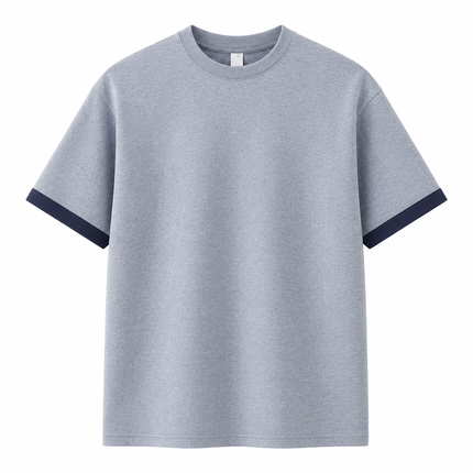 Kraftig T-skjorte til Herre – 260g Oversized med Drop Shoulder