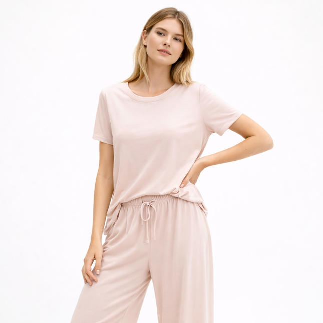 Lett Pysjsett for Kvinner i Modal – Kortermet Nattøy i Mykt Stoff | Sommerlig Loungewear i Store Størrelser (M–XXL, 2025)