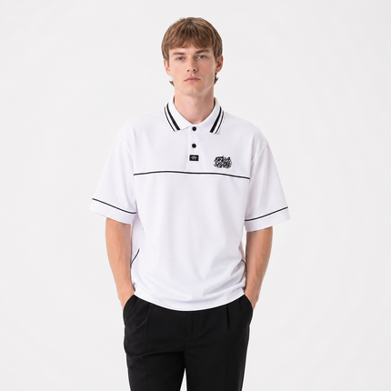 Polo T-skjorte til Herre – Brodert Streetwear & Løs Passform