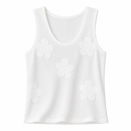 Strikket Camisole til Dame – U-hals & Elegant Sommer Basic