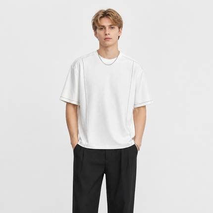 Premium T-skjorte til Herre – 260g Kraftig & Minimalistisk Stil