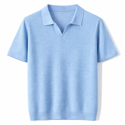 Lyocell Polo T-skjorte til Herre – 100% Lyocell, Lett & Business Casual