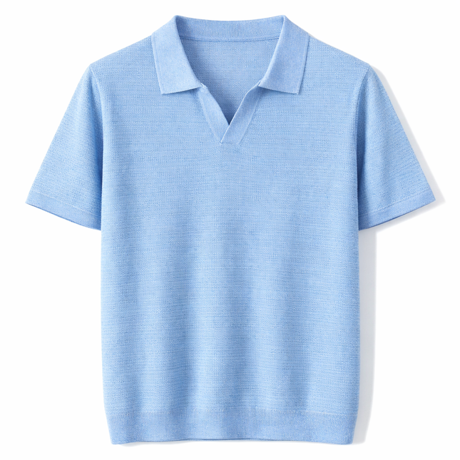 Lyocell Polo T-skjorte til Herre – 100% Lyocell, Lett & Business Casual