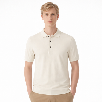 Merinoull Polo T-skjorte til Herre – 100% Merino, Strikket & Lett Sommerstil