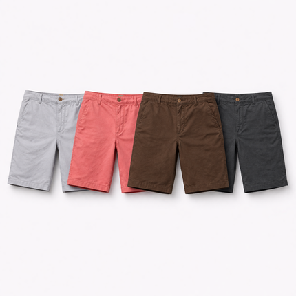 Herrenshorts aus 100 % Baumwolle – modern, komfortabel und stilvoll für den Sommer, fritid und Casual Business