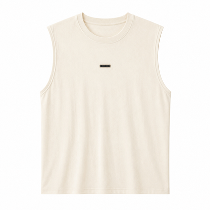 Ermeløs Topp til Herre – Lett og Pustende Singlet med Minimalistisk Design