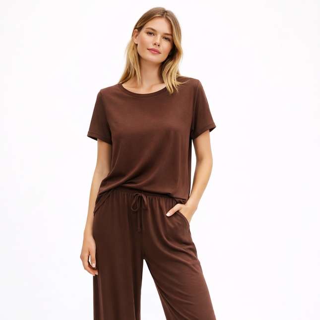 Lett Pysjsett for Kvinner i Modal – Kortermet Nattøy i Mykt Stoff | Sommerlig Loungewear i Store Størrelser (M–XXL, 2025)