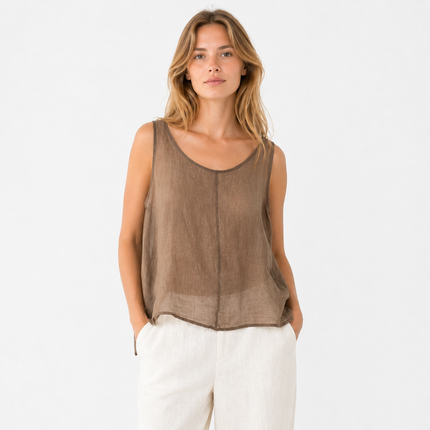 Singlet i Bomull & Lin til Dame – Vintage Stil & Sommer Basic