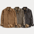 Khaki stripet + Svart stripet + Blå stripet / M