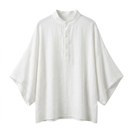 Oversized T-skjorte til Herre – Koreansk Streetwear med Dolman-ermer