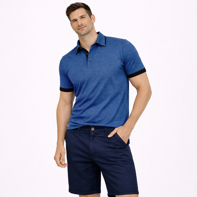 Kortermet Henley Skjorte for Herre – Lett, Pustende og Perfekt for Sommeren