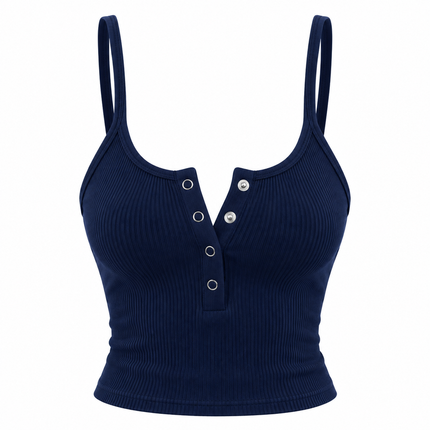 Figurnær corset crop top med smale stropper