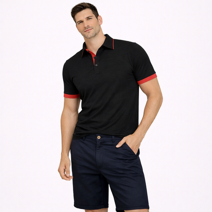 Kortermet Henley Skjorte for Herre – Lett, Pustende og Perfekt for Sommeren