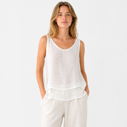 Singlet i Bomull & Lin til Dame – Vintage Stil & Sommer Basic