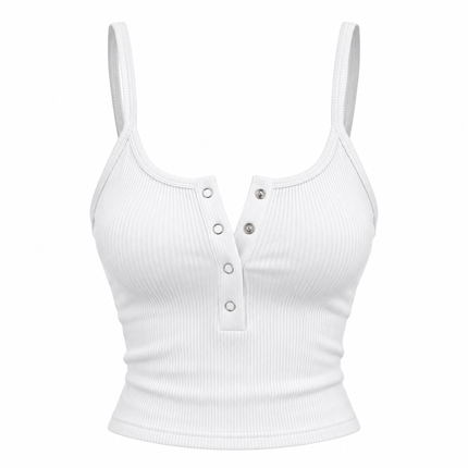Figurnær corset crop top med smale stropper