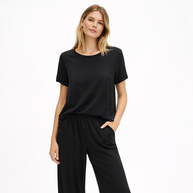 Lett Pysjsett for Kvinner i Modal – Kortermet Nattøy i Mykt Stoff | Sommerlig Loungewear i Store Størrelser (M–XXL, 2025)