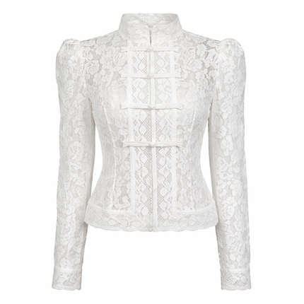 Elegant Blondebluse til Dame – Lett, Gjennomsiktig & Perfekt for Sommeren