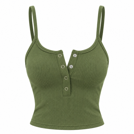 Figurnær corset crop top med smale stropper
