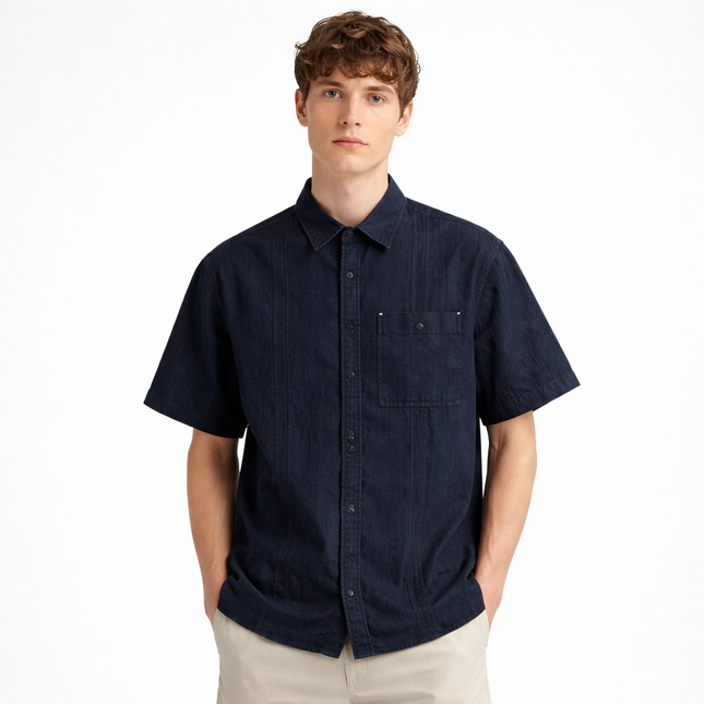 Lyocell Denimskjorte til Herre – Lett, Retro & Premium Sommerstil