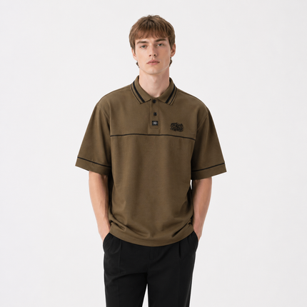 Polo T-skjorte til Herre – Brodert Streetwear & Løs Passform