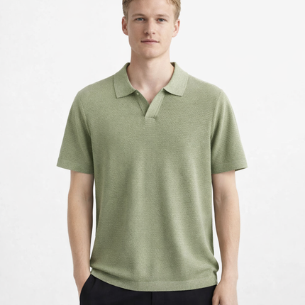Lyocell Polo T-skjorte til Herre – 100% Lyocell, Lett & Business Casual
